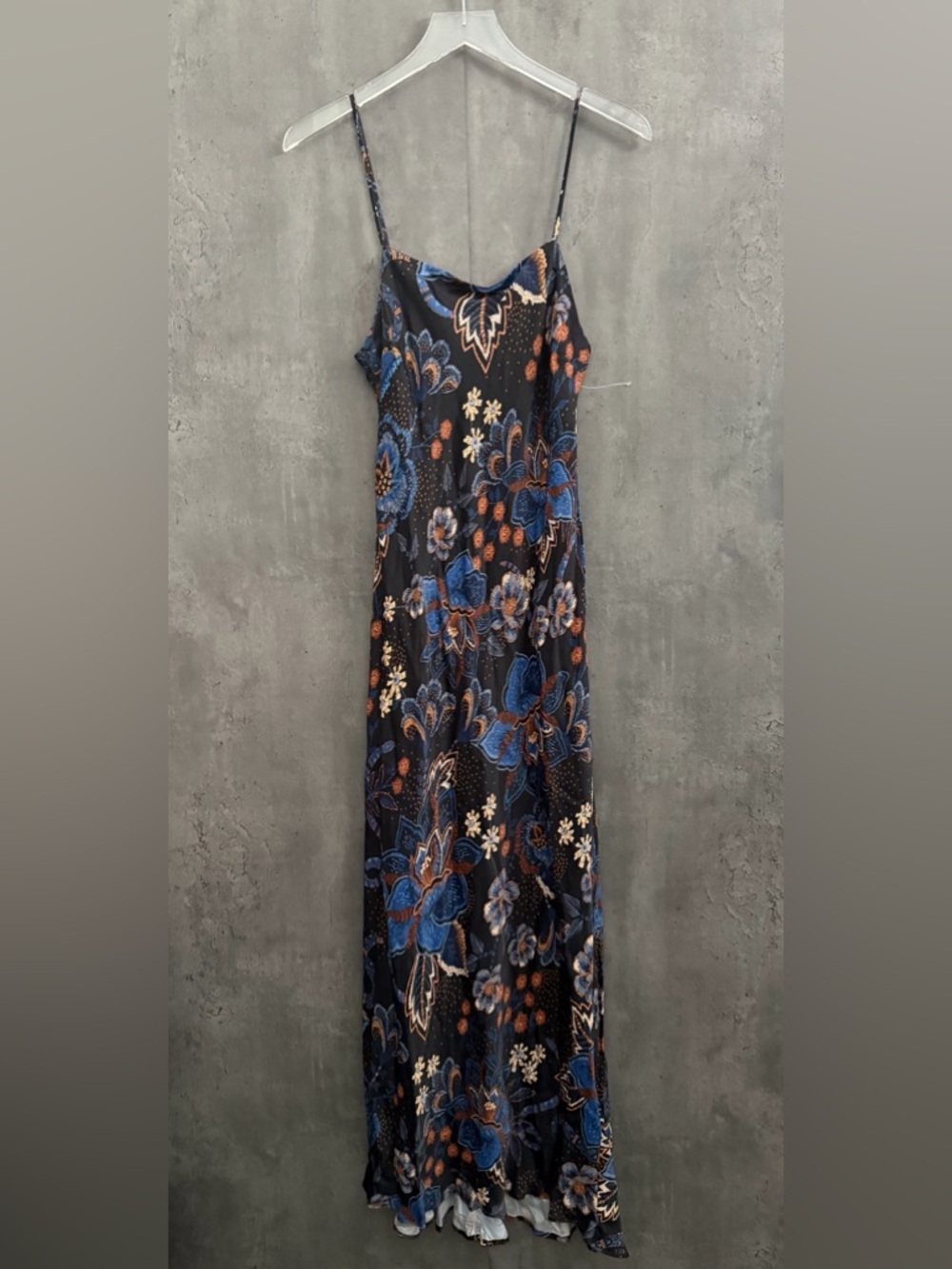 Farm Rio Black Snakes Bouquet Lenzing™ Ecovero™ Slip Maxi Dress B3359 - Picture 5 of 7